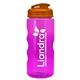 a translucent orange lid & transparent-hot pink bottle mini mountain 22 oz tritan(tm) sports bottle with usa flip lid