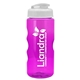 a white lid & transparent-hot pink bottle mini mountain 22 oz tritan(tm) sports bottle with usa flip lid