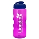 a navy blue lid & transparent-hot pink bottle mini mountain 22 oz tritan(tm) sports bottle with usa flip lid