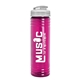 a translucent frost lid & transparent hot pink bottle 24 oz slim fit water bottle with flip lid