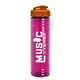 a translucent orange lid & transparent hot pink bottle 24 oz slim fit water bottle with flip lid