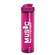 a translucent hot pink lid & transparent hot pink bottle 24 oz slim fit water bottle with flip lid