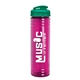 a translucent teal lid & transparent hot pink bottle 24 oz slim fit water bottle with flip lid