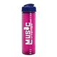 a navy blue lid & transparent hot pink bottle 24 oz slim fit water bottle with flip lid