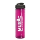 a smoke lid & transparent hot pink bottle 24 oz slim fit water bottle with flip lid