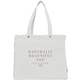 aerial view a white feed organic cotton rivet tote, image 1 of 4