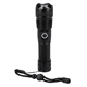 aerial view a black high sierra eco 200 lumen led flashlight, image 1 of 7