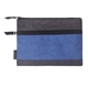 aerial view a blue kerry nylon travel tech pouch, image 1 of 2