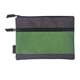 aerial view a green kerry nylon travel tech pouch, image 1 of 2
