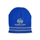 aerial view a reflex blue reflective knit beanie, image 1 of 2