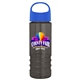 a royal blue lid & smoke bottle salute - 24 oz bottle with oval crest lid - digital