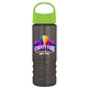 a lime green lid & smoke bottle salute - 24 oz bottle with oval crest lid - digital