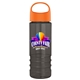 a orange lid & smoke bottle salute - 24 oz bottle with oval crest lid - digital