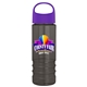 a violet lid & smoke bottle salute - 24 oz bottle with oval crest lid - digital