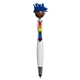 aerial view a rainbow multi - culture moptoppers(tm) screen cleaner with stylus pen (brown color), image 1 of 5