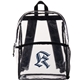 aerial view a clear vue clear pvc backpack, image 1 of 7
