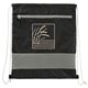 aerial view a black sparks recycled drawstring bag, image 1 of 5