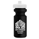 a white lid & black bottle the eco - cyclist 22 oz circular bike bottles with push pull lids