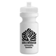 a white lid & white bottle the eco - cyclist 22 oz circular bike bottles with push pull lids