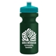 a teal lid & dark green bottle the eco - cyclist 22 oz circular bike bottles with push pull lids