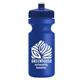 a navy blue lid & royal blue bottle the eco - cyclist 22 oz circular bike bottles with push pull lids
