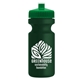 a green lid & dark green bottle the eco - cyclist 22 oz circular bike bottles with push pull lids