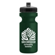 a black lid & dark green bottle the eco - cyclist 22 oz circular bike bottles with push pull lids