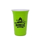 aerial view a lime green the varsity cup - 16 oz double - wall with white liner, image 1 of 2