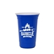 aerial view a royal blue the varsity cup - 16 oz double - wall with white liner, image 1 of 2