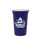 aerial view a navy blue the varsity cup - 16 oz double - wall with white liner, image 1 of 2