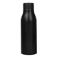 aerial view a black renzo 24 oz recycled aluminum water bottle, image 1 of 4