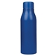 aerial view a blue renzo 24 oz recycled aluminum water bottle, image 1 of 4