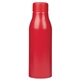 aerial view a red renzo 24 oz recycled aluminum water bottle, image 1 of 4