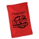 aerial view a red micro - fiber rally towel - colors, image 1 of 2