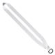 a white 3/4 polyester dye sublimated lanyard
