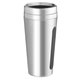 aerial view a silver dual - grip travel tumbler - 15 oz, image 1 of 2