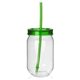aerial view a green fiesta mason jar tumbler - 22 oz, image 1 of 2