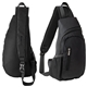 aerial view a black/black aeroloft(r) crossbody sling backpack, image 1 of 5