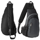 aerial view a gray/black aeroloft(r) crossbody sling backpack, image 1 of 4