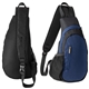 aerial view a blue/black aeroloft(r) crossbody sling backpack, image 1 of 8