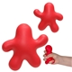 aerial view a red gel man stress reliever, image 1 of 2