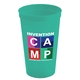 a turquoise cups - on - the - go 22 oz stadium cup with digital imprint
