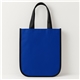 aerial view a royal blue laminated fashion tote bag - 11-3/4 x 9-1/4, image 1 of 2