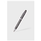 a gunmetal (pms 2336) wizzard executive pen with black anti - fraud ink