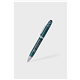 a teal (pms 329 c) wizzard executive pen with black anti - fraud ink