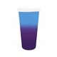 aerial view a blue to purple mood(tm) 26 oz tumbler with lid, full color digital, image 1 of 2