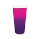 aerial view a pink to purple mood(tm) 26 oz tumbler with lid, full color digital, image 1 of 2