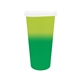 aerial view a yellow to green mood(tm) 26 oz tumbler with lid, full color digital, image 1 of 2