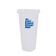 a frosted 26 oz tumbler with lid, full color digital