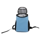 aerial view a slate blue otaria cooler backpack, image 1 of 10